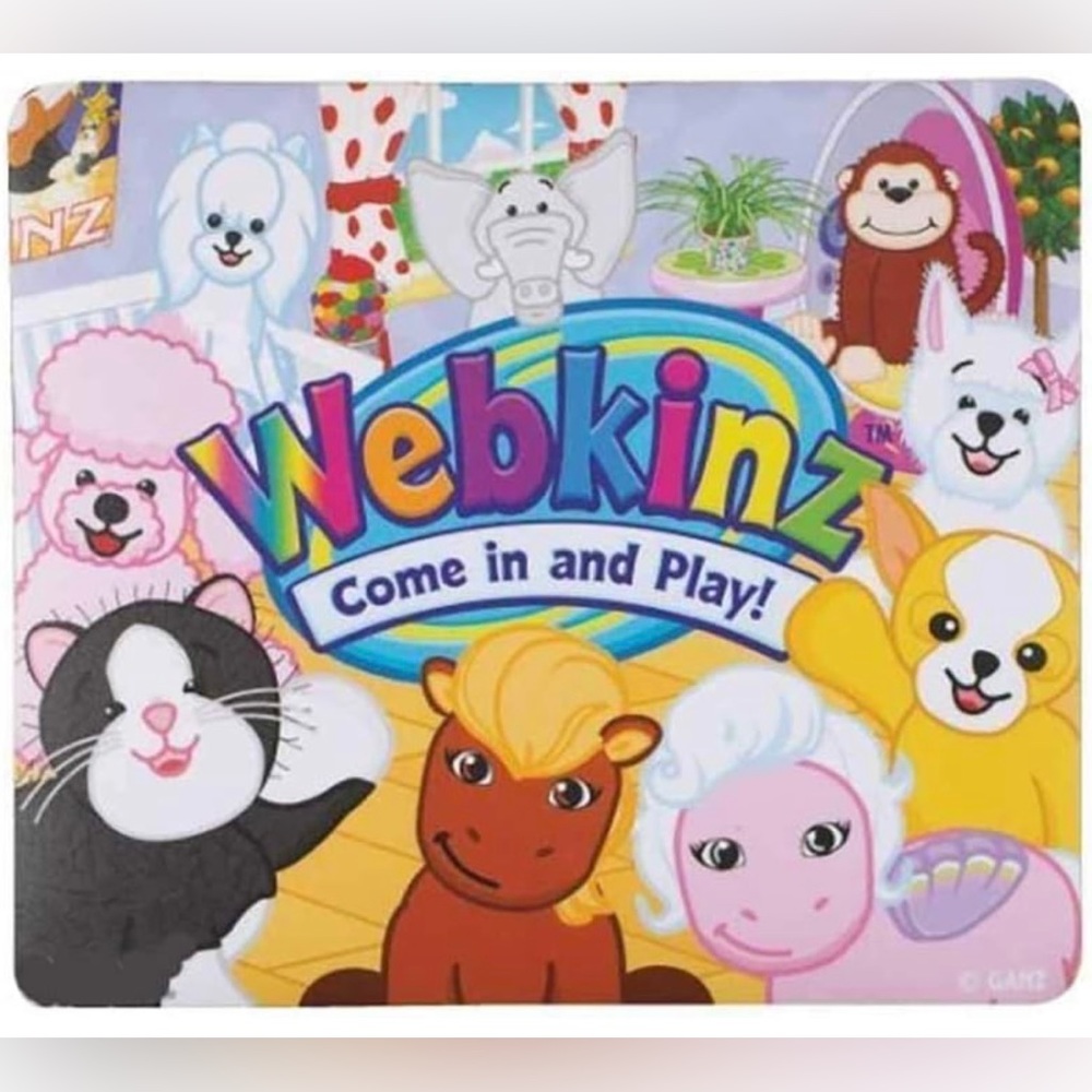 NWT GANZ Webkinz Hanging At The Pad Mouse Pad